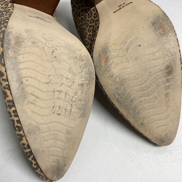 Able Local Global Rojas Leopard Print Heeled Mule Shoes Size 8.5M - Picture 15 of 17